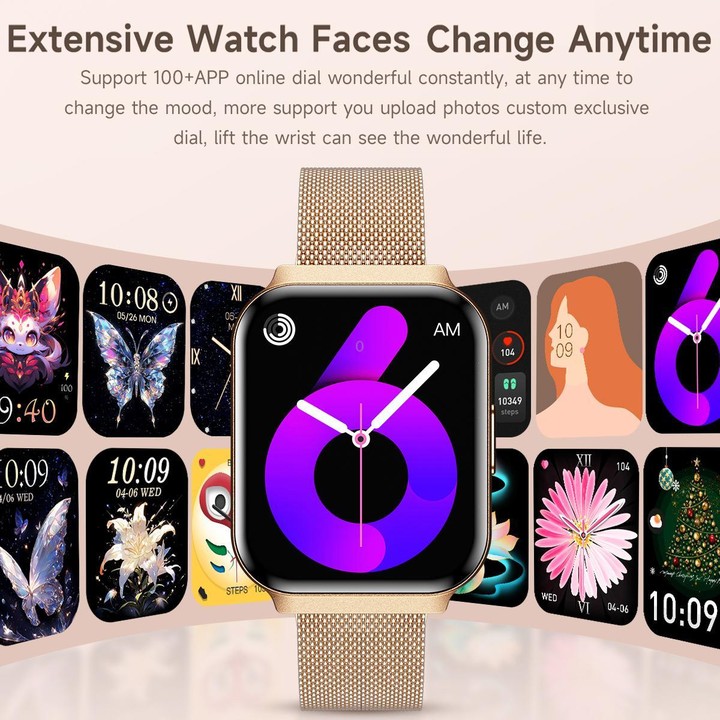 QS06 1.75 inch Square Screen Ultra-Thin Smart Calling Watch, Dark Gray Silicone Strap, Support Health Monitoring