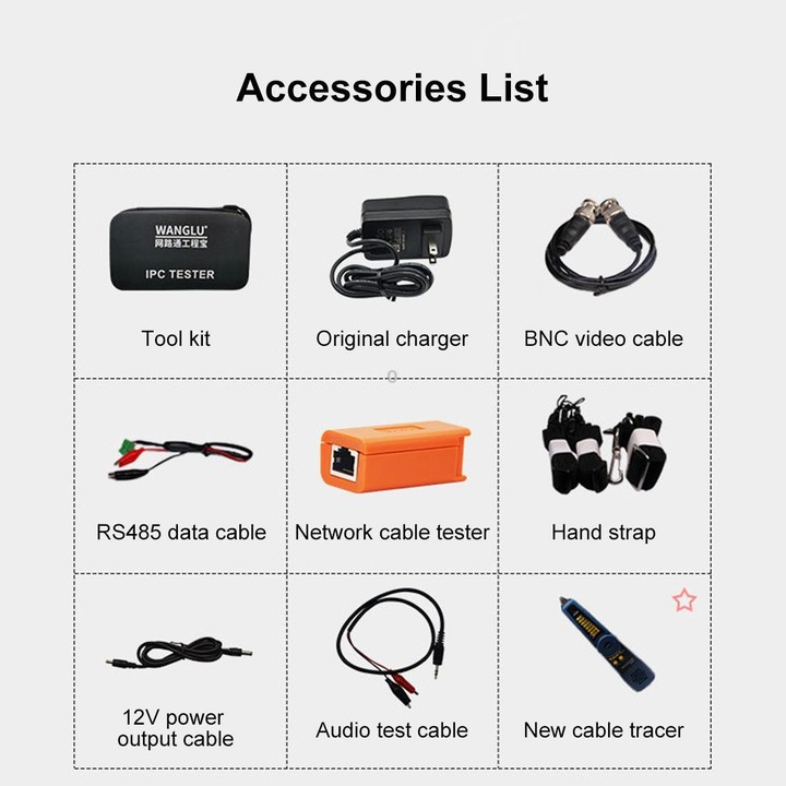 IPC-5200CPlus Network Engineering Treasure Simulated Coaxial SDI Integrated Video Surveillance Tester, Plug:AU Plug