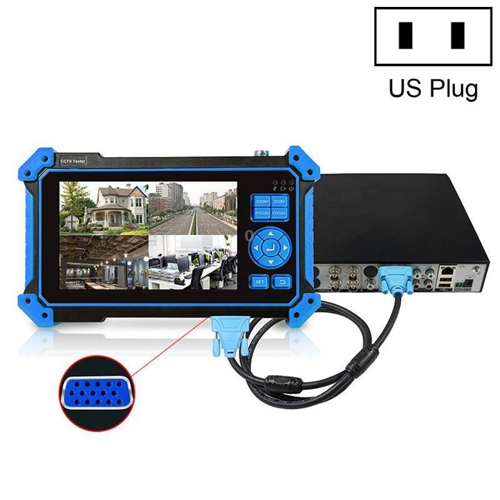 HD-3100Pro Engineering Treasure 5 in 1 Coaxial Video Surveillance Tester, Plug:US Plug