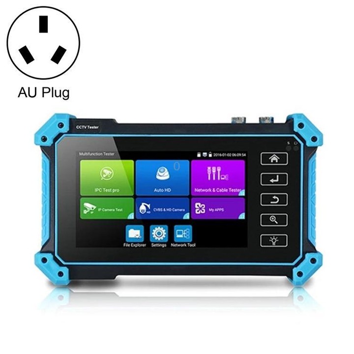 IPC-5200 Plus 4K Network Coaxial Simulation Engineering Video Surveillance Tester, Plug:AU Plug