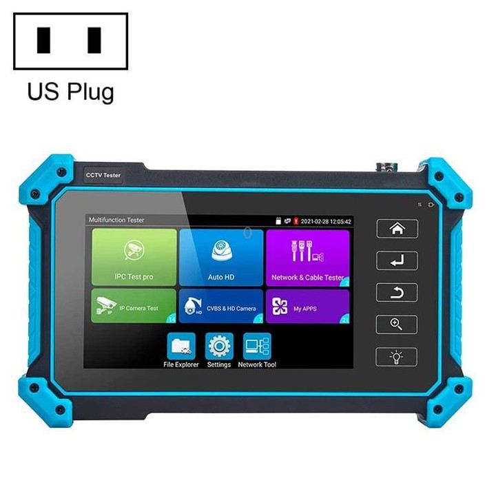IPC-5100 Plus 4K Network Coaxial Simulation Engineering Video Surveillance Tester, Plug:US Plug