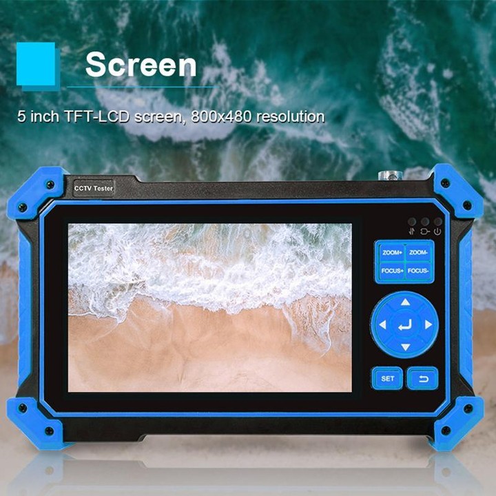 HD-52ACT Pro 5 inch Screen Engineering Treasure Coaxial AHD, CVI, TVI 5 in 1 Video Surveillance Tester(EU Plug)