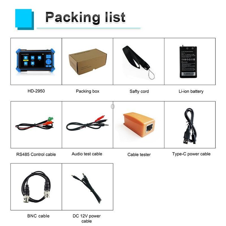HD-52ACT Pro 5 inch Screen Engineering Treasure Coaxial AHD, CVI, TVI 5 in 1 Video Surveillance Tester(EU Plug)