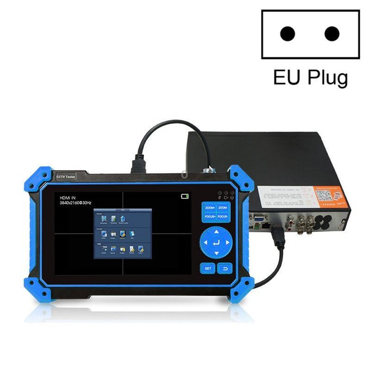 HD-52ACT Pro 5 inch Screen Engineering Treasure Coaxial AHD, CVI, TVI 5 in 1 Video Surveillance Tester(EU Plug)
