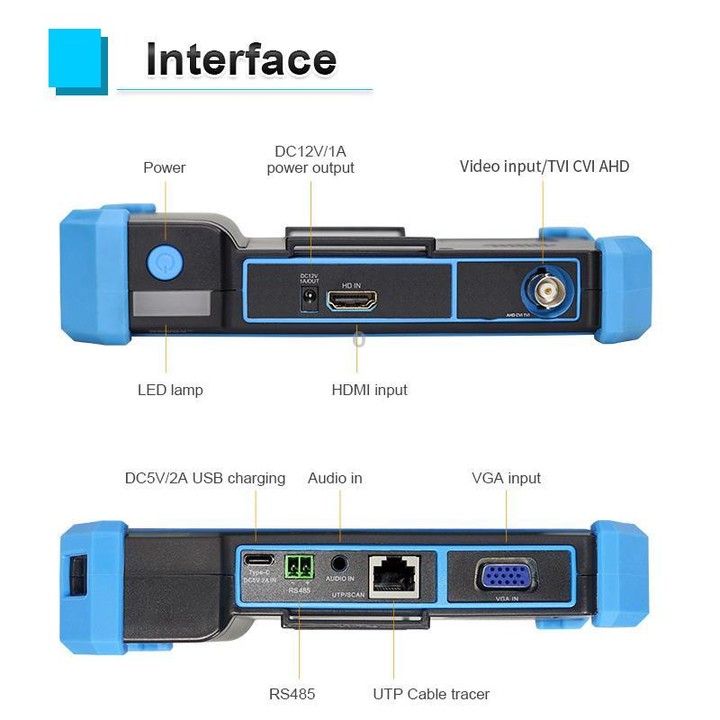 HD-52ACT Pro 5 inch Screen Engineering Treasure Coaxial AHD, CVI, TVI 5 in 1 Video Surveillance Tester(EU Plug)