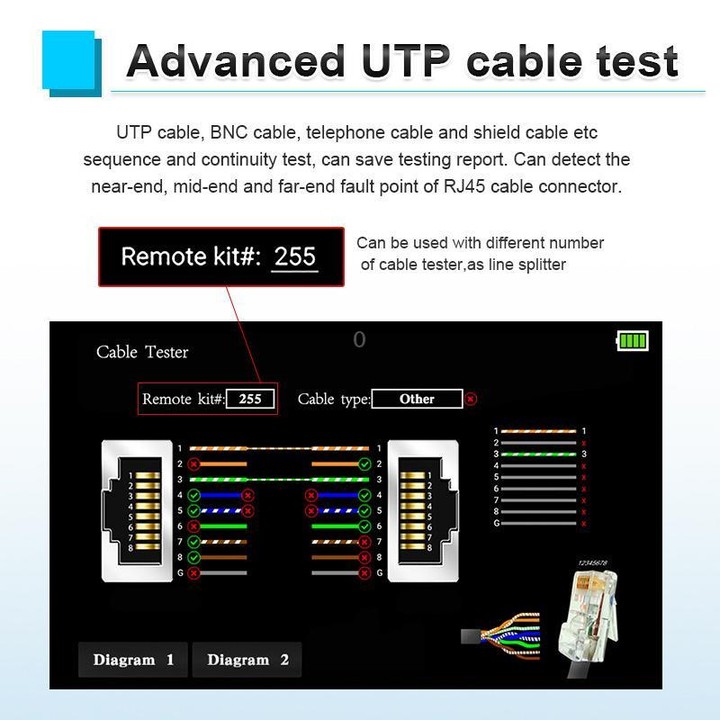 HD-52ACT Pro 5 inch Screen Engineering Treasure Coaxial AHD, CVI, TVI 5 in 1 Video Surveillance Tester(UK Plug)