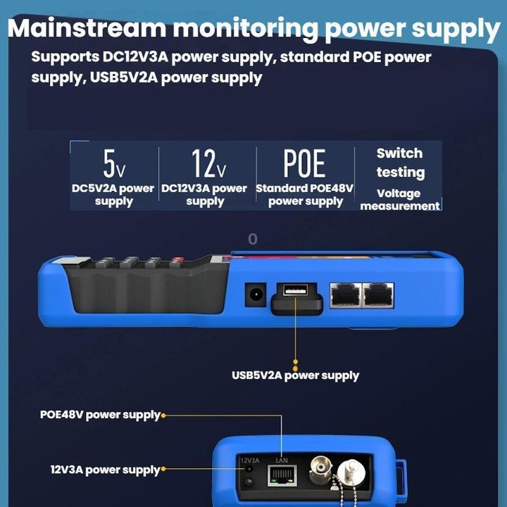 IPC9310Plus 4.5 Inch HD Screen Engineering Tester Network Analog Coaxial Video Surveillance Tester(US Plug)