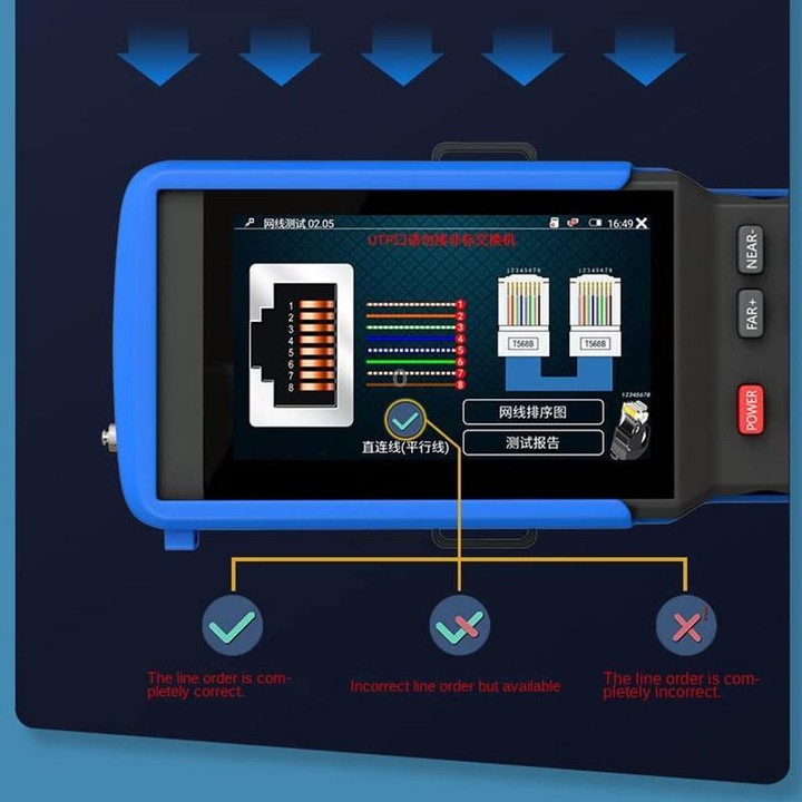 IPC9310Plus 4.5 Inch HD Screen Engineering Tester Network Analog Coaxial Video Surveillance Tester(US Plug)