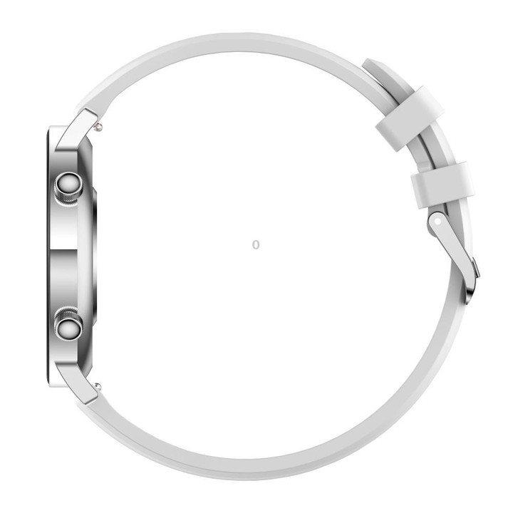 QS03 1.32-inch AMOLED Display Women Smart Watch Supports Health Monitoring(Silver Case Silver Silicone Strap)