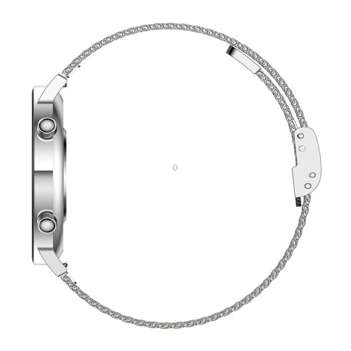 QS03 1.32-inch AMOLED Display Women Smart Watch Supports Health Monitoring(Silver Case Silver Steel Strap)