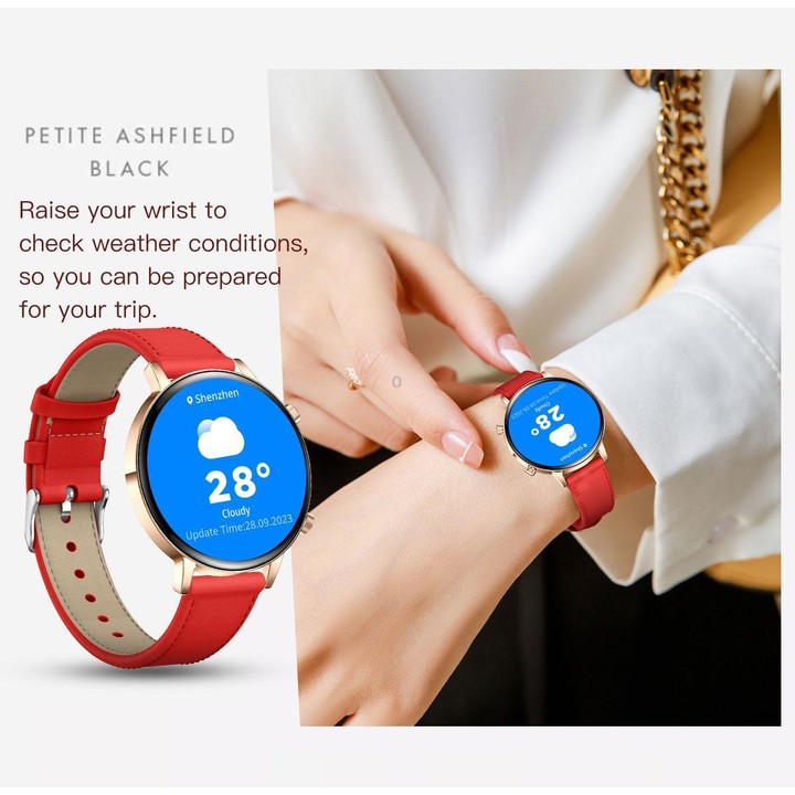 QS03 1.32-inch AMOLED Display Women Smart Watch Supports Health Monitoring(Silver Case Silver Steel Strap)