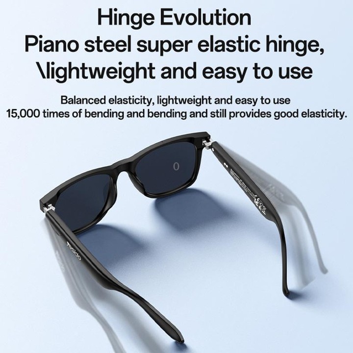 Yesido IO38 Smart Audio Glasses, Bluetooth-Compatible 5.0 Sunglasses with Hi-Fi Sound, Hands-Free Calling, Magnetic Charging & L