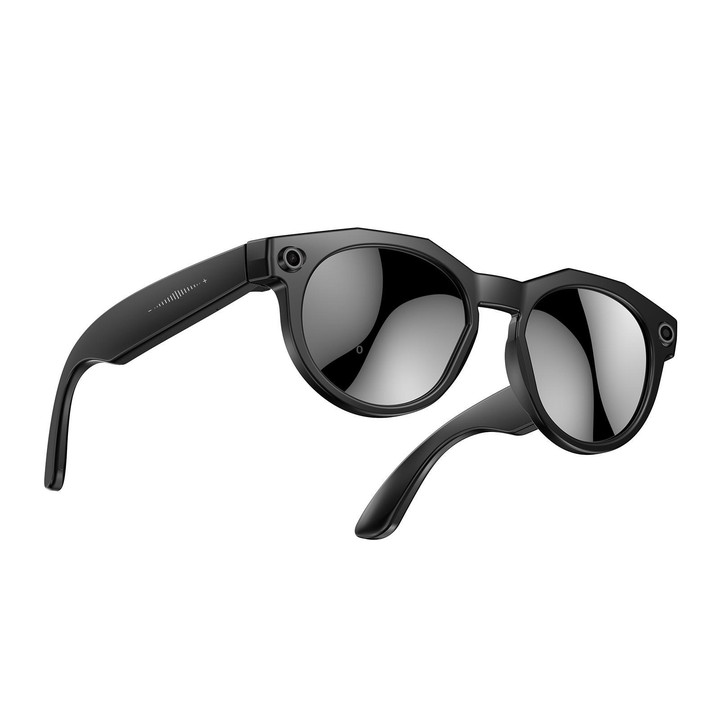W611Pro Smart AI Glasses 8MP Camera, WIFI, AI Translation(Black Frame Sunglass Lens)