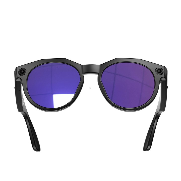 W611Pro Smart AI Glasses 8MP Camera, WIFI, AI Translation(Black Frame Purple Coated Lens)