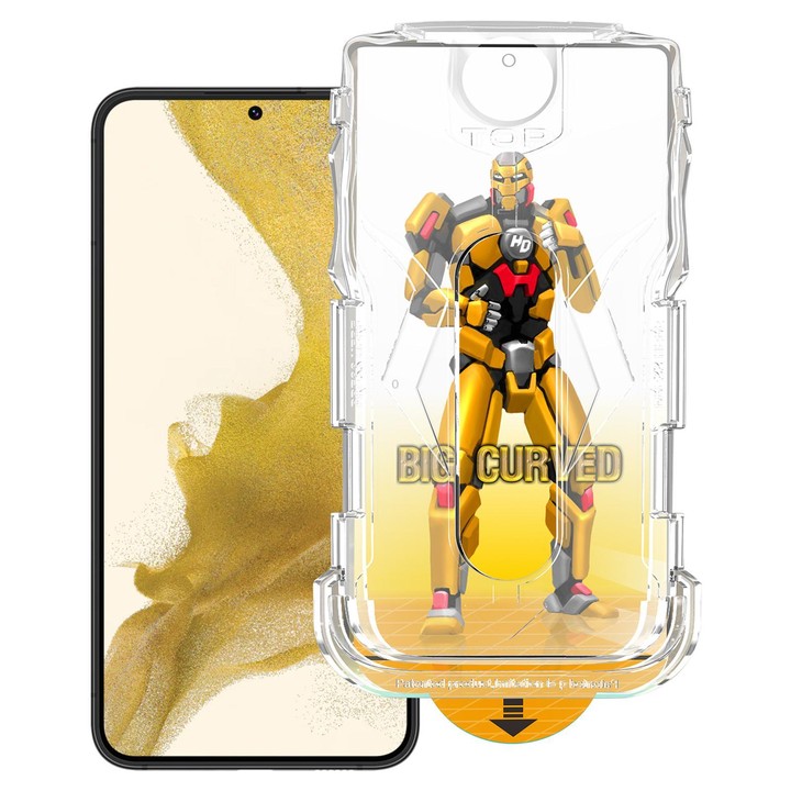For Samsung Galaxy S22+ 5G Easy Install Armor HD Tempered Glass Film