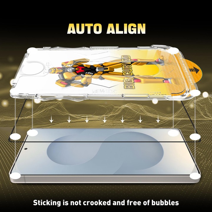 For Samsung Galaxy S22+ 5G Easy Install Armor HD Tempered Glass Film