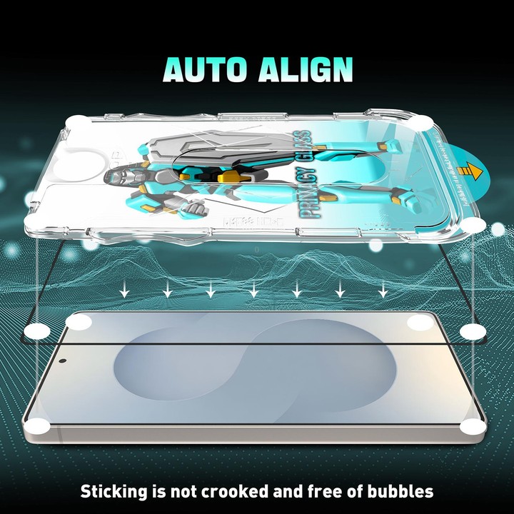For Samsung Galaxy S23 5G Easy Install 28 Degree Privacy Armor Tempered Glass Film