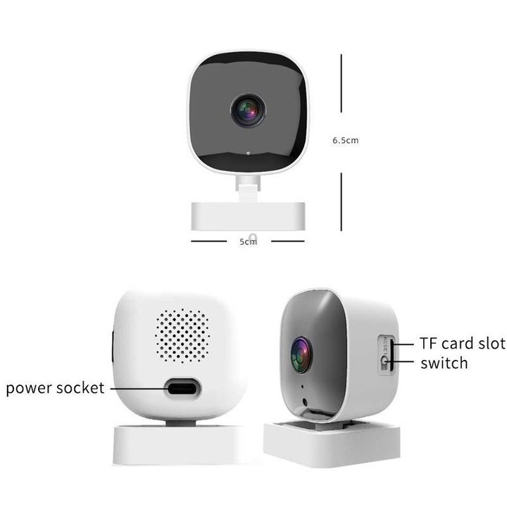Wireless WiFi Smart High-Definition Wide-Angle Surveillance Camera, Specification:300W Pixels(White)