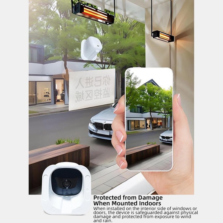 Wireless WiFi Smart High-Definition Wide-Angle Surveillance Camera, Specification:300W Pixels(White)