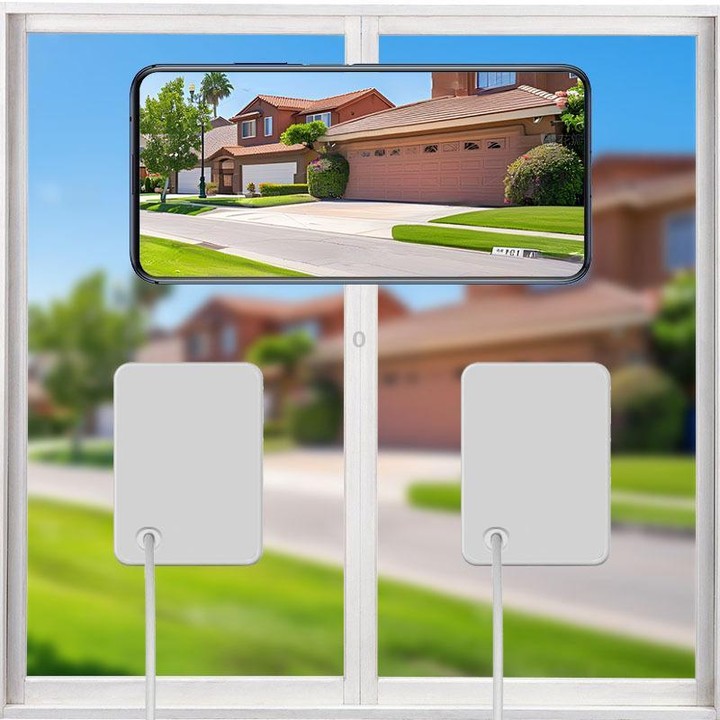 Wireless WiFi Smart Window Surveillance Camera, Specification:5.0GHz(White)