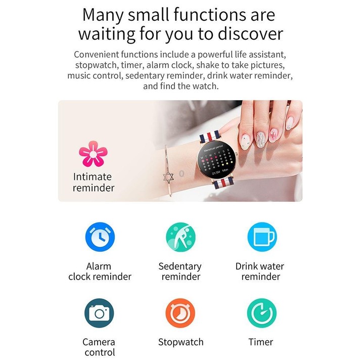 T8 1.3-Inch Heart Rate / Blood Pressure / Blood Oxygen Monitoring Bluetooth Smart Watch, Type:Single Strap(Gold)