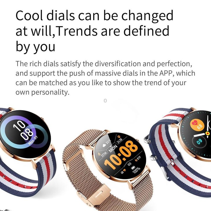 T8 1.3-Inch Heart Rate / Blood Pressure / Blood Oxygen Monitoring Bluetooth Smart Watch, Type:Single Strap(Gold)