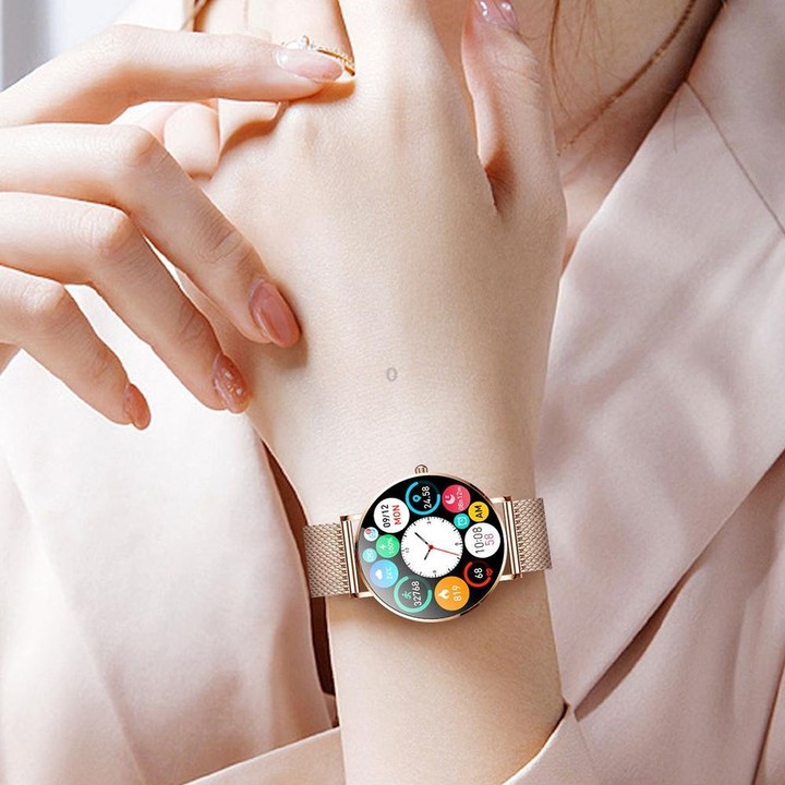T8 1.3-Inch Heart Rate / Blood Pressure / Blood Oxygen Monitoring Bluetooth Smart Watch, Type:Single Strap(Gold)