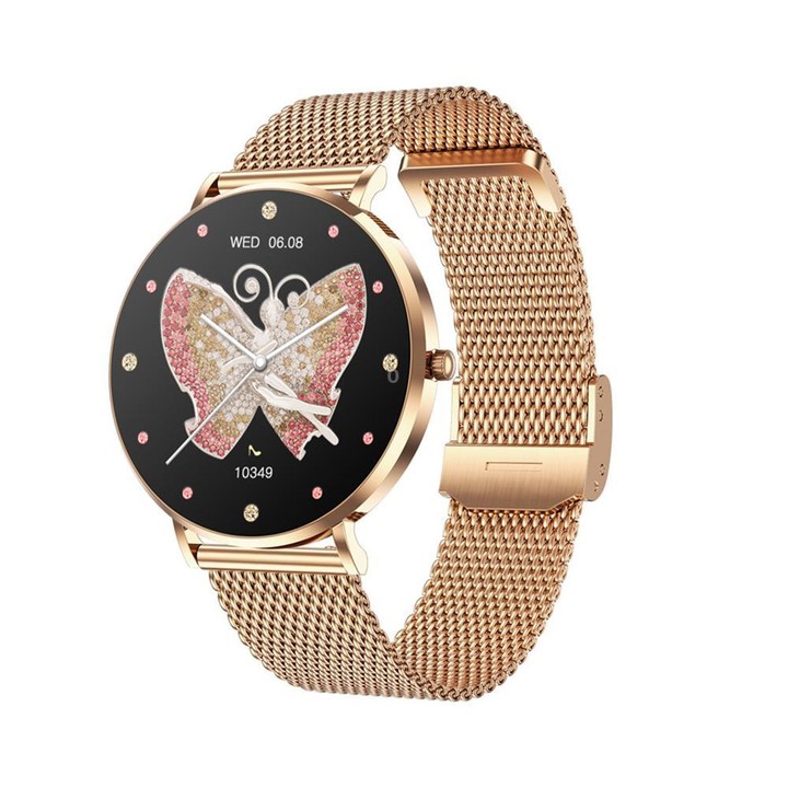T8 1.3-Inch Heart Rate / Blood Pressure / Blood Oxygen Monitoring Bluetooth Smart Watch, Type:Single Strap(Gold)