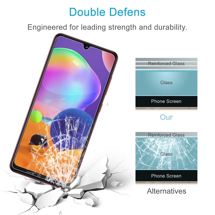 For Samsung Galaxy A31 10 PCS 0.26mm 9H 2.5D Tempered Glass Film