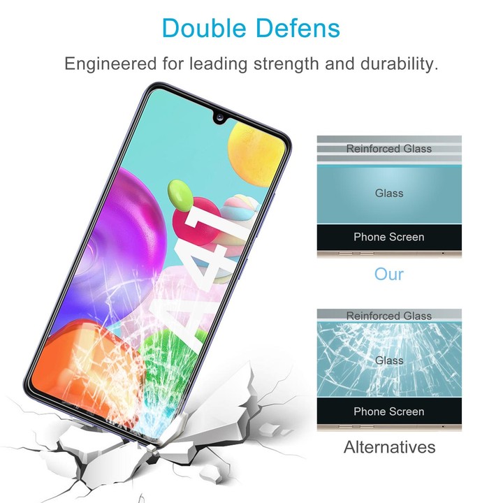 For Samsung Galaxy A41 50 PCS 0.26mm 9H 2.5D Tempered Glass Film