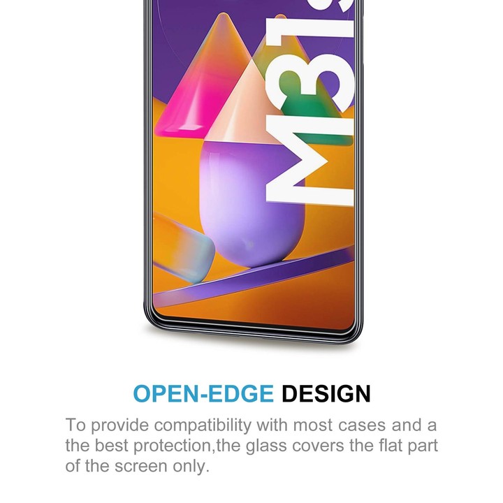 For Samsung Galaxy M31s 50 PCS 0.26mm 9H 2.5D Tempered Glass Film
