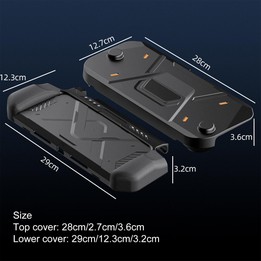 For Nintendo Switch 2 XDcase Mecha Style TPU Middle Frame & PC Front Cover Protective Case(White)