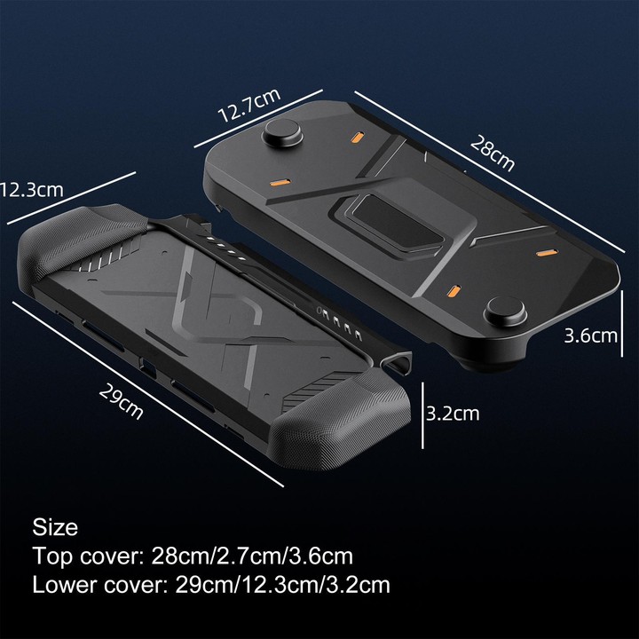 For Nintendo Switch 2 XDcase Mecha Style TPU Middle Frame & PC Front Cover Protective Case(White)