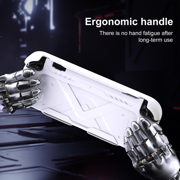 For Nintendo Switch 2 XDcase Mecha Style TPU Middle Frame & PC Front Cover Protective Case(White)