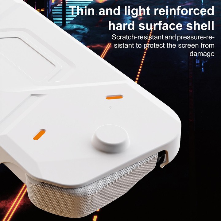 For Nintendo Switch 2 XDcase Mecha Style TPU Middle Frame & PC Front Cover Protective Case(White)