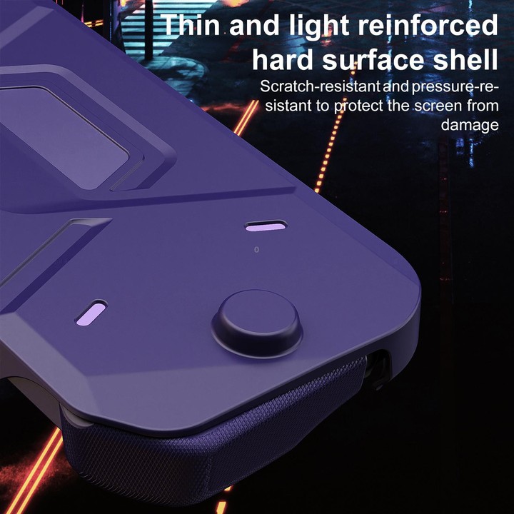 For Nintendo Switch 2 XDcase Mecha Style TPU Middle Frame & PC Front Cover Protective Case(Purple)