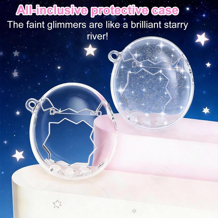 For Tamagotchi Paradise XDcase Virtual Pet Device Crystal Protective Case(Transparent)