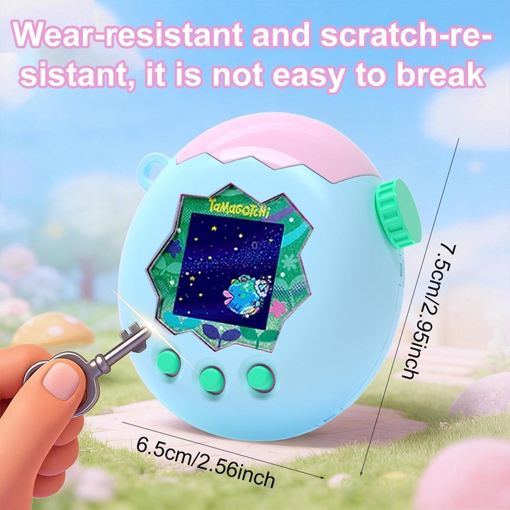 For Tamagotchi Paradise XDcase Virtual Pet Device Two-tone Protective Case(Green White)