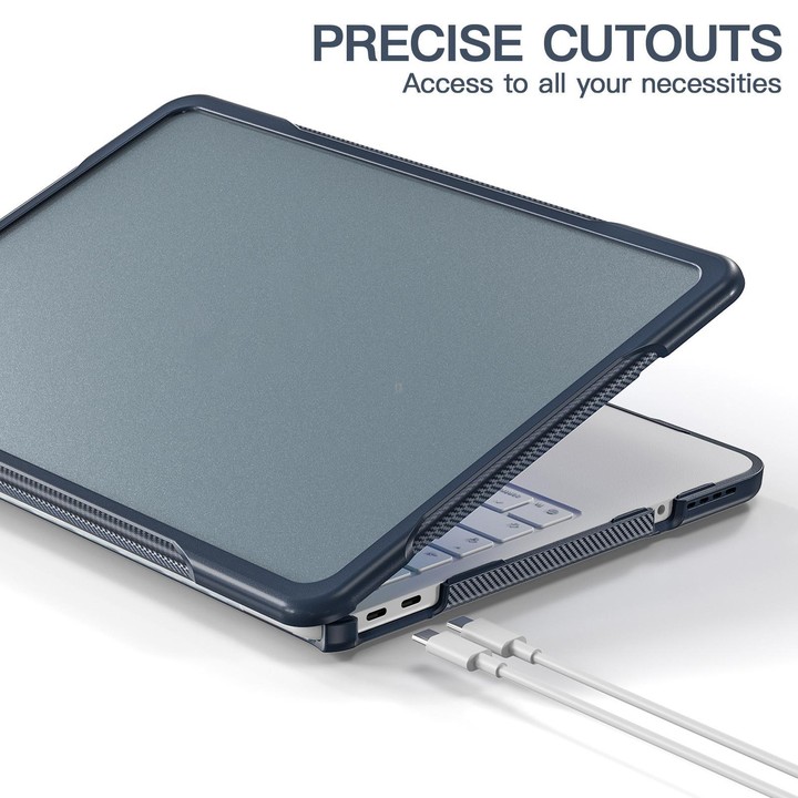 For MacBook Neo 13 inch 2026 A3404 Translucent Laptop Protective Case(Indigo)
