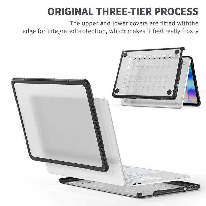 For MacBook Neo 13 inch 2026 A3404 Translucent Laptop Protective Case(Transparent)