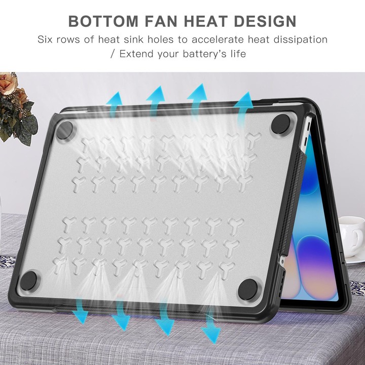 For MacBook Neo 13 inch 2026 A3404 Translucent Laptop Protective Case(Transparent)