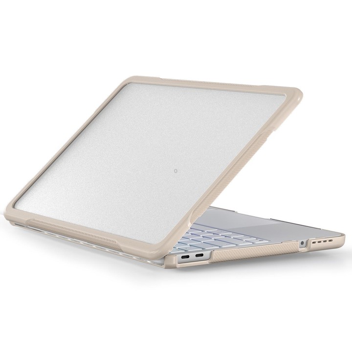 For MacBook Neo 13 inch 2026 A3404 Translucent Laptop Protective Case(Khaki)