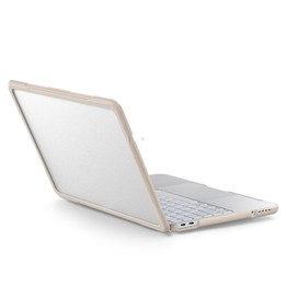 For MacBook Neo 13 inch 2026 A3404 Translucent Laptop Protective Case(Khaki)