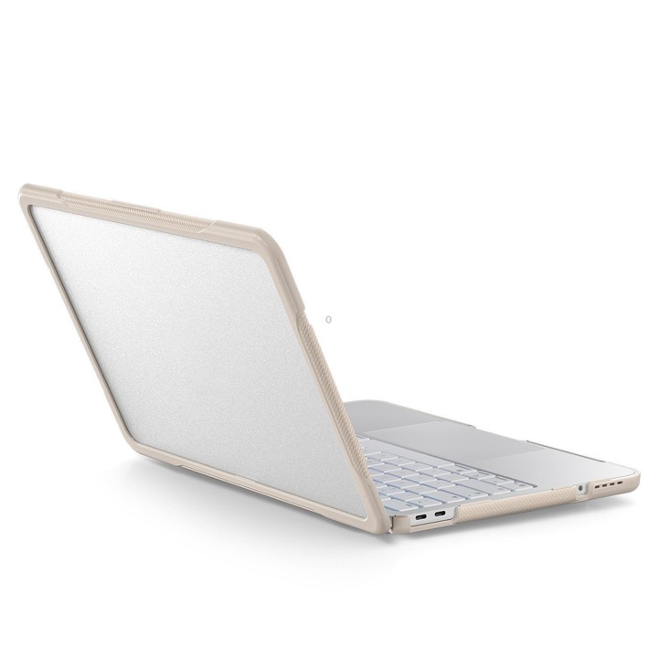 For MacBook Neo 13 inch 2026 A3404 Translucent Laptop Protective Case(Khaki)