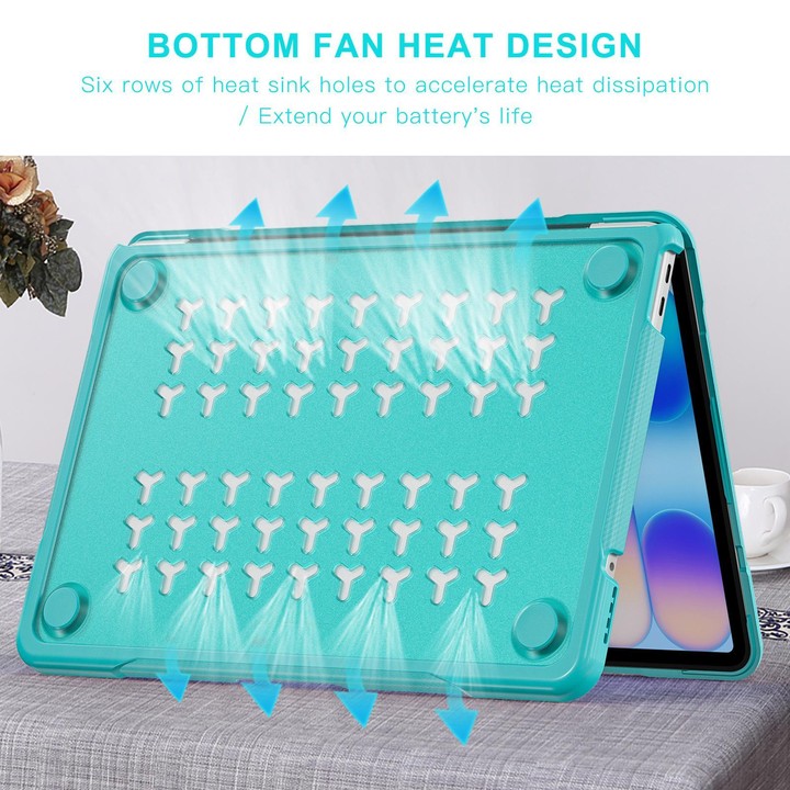 For MacBook Neo 13 inch 2026 A3404 Translucent Laptop Protective Case(Light Blue)
