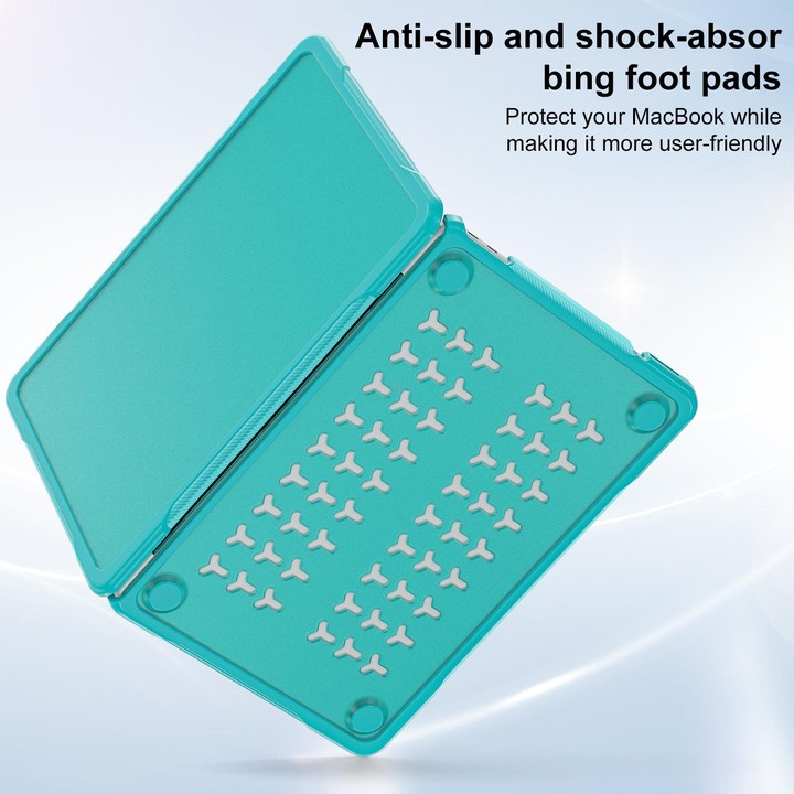 For MacBook Neo 13 inch 2026 A3404 Translucent Laptop Protective Case(Light Blue)