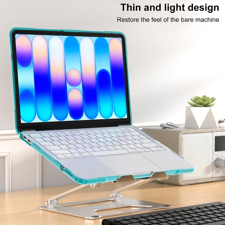 For MacBook Neo 13 inch 2026 A3404 Translucent Laptop Protective Case(Light Blue)