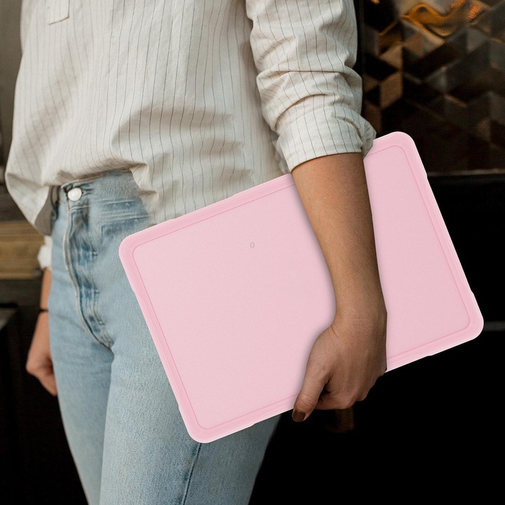 For MacBook Neo 13 inch 2026 A3404 Translucent Laptop Protective Case(Pink)