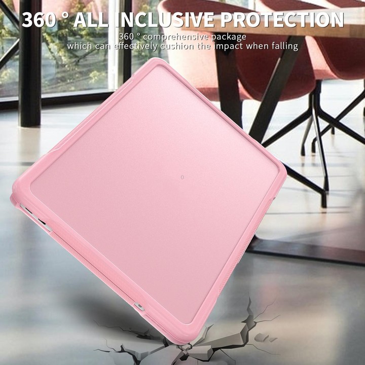 For MacBook Neo 13 inch 2026 A3404 Translucent Laptop Protective Case(Pink)