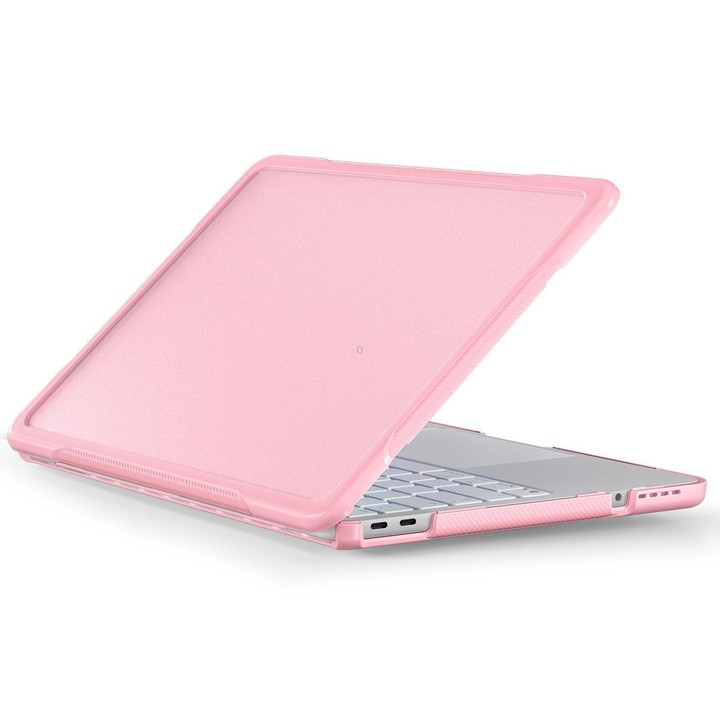 For MacBook Neo 13 inch 2026 A3404 Translucent Laptop Protective Case(Pink)